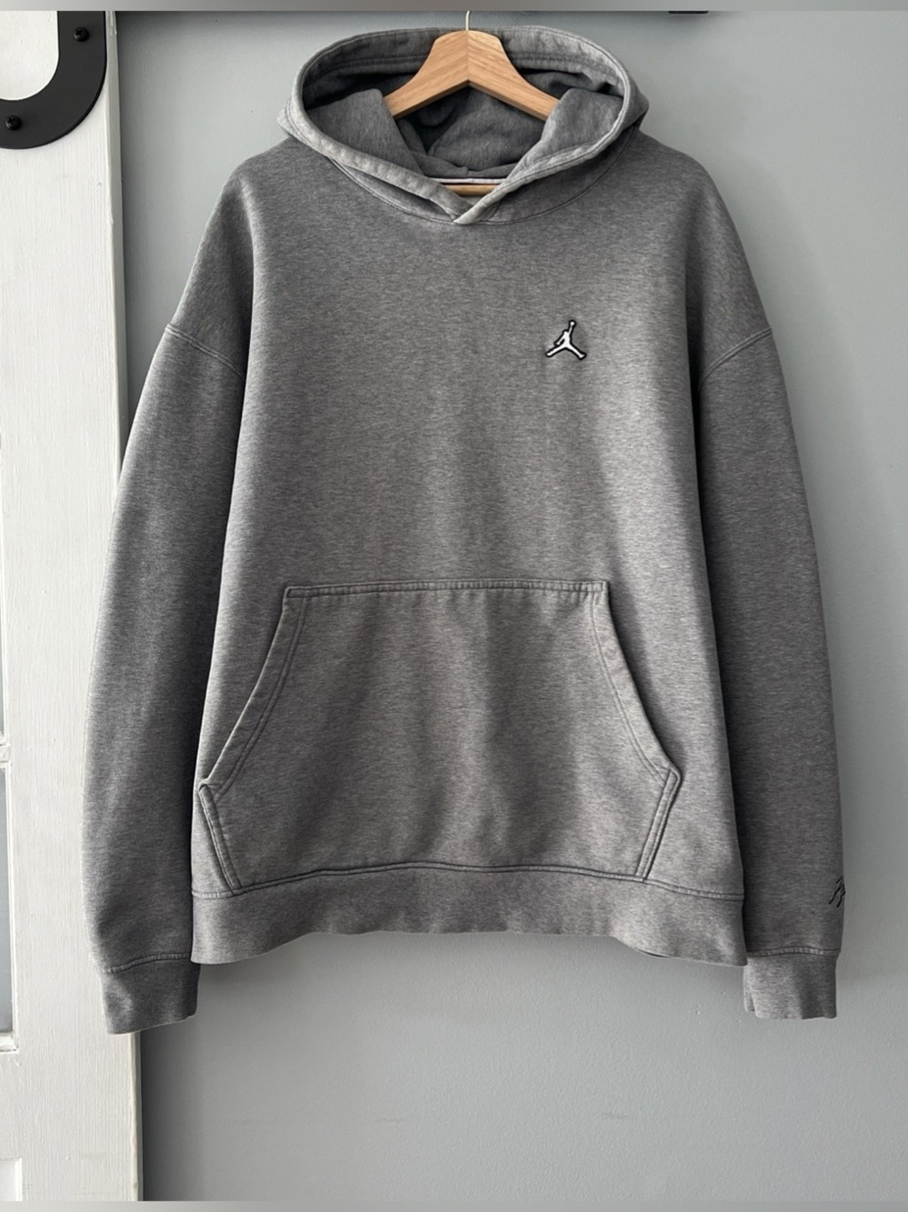 Jordan Essentials Fleece Pullover Hoodie Gray XXL